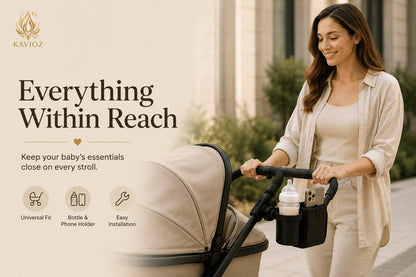 Kavioz™ 2-in-1 Stroller Cup & Phone Holder